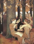 Maurice Denis The Muses in the Sacred Wood (mk19) oil painting reproduction
